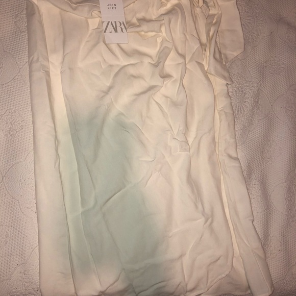 NWT Zara RUSTIC TIED PAREO SKIRT - Picture 3 of 4